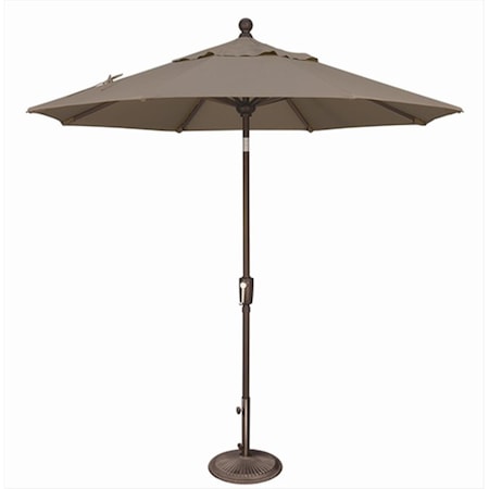 Gan Eden 7.5 ft. Octagon Push Button Tilt Market Umbrella Taupe GA2650487